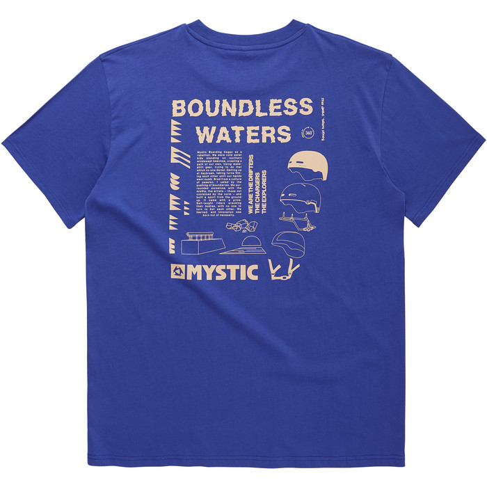 2023 Mystic T-shirt Ttica Para Homem 35105.24004 - Flash Blue